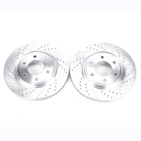 Jbr1199xpr Powerstop Power Stop Drilled And Slotted Front Rotor Set For Qx56/armada/titan