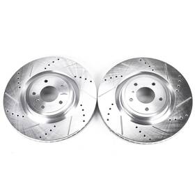 Jbr1300xpr Powerstop Power Stop Drilled And Slotted Front Rotor Set For G37/m37/m37x/q50/q60