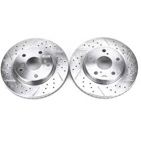 Jbr1303xpr Powerstop Power Stop Drilled And Slotted Front Rotor Set For Rav4/prius/hs250h