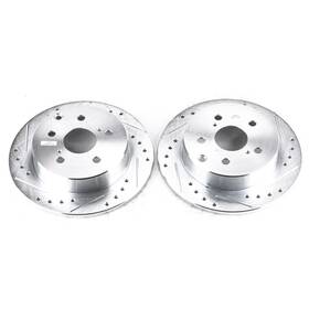 Jbr1370xpr Powerstop Power Stop Drilled And Slotted Rear Rotor Set For Rav4/hs250h