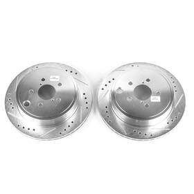 Jbr1501xpr Powerstop Power Stop Drilled And Slotted Rear Rotor Set For Brz/legacy/outback