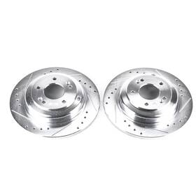 Jbr1530xpr Powerstop Power Stop Drilled And Slotted Rear Rotor Set For Hyundai Gensis Coupe