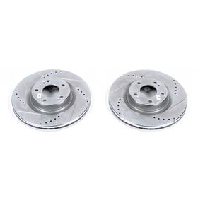 Jbr1531xpr Powerstop Power Stop Drilled And Slotted Front Rotor Set For Hyundai Gensis Coupe