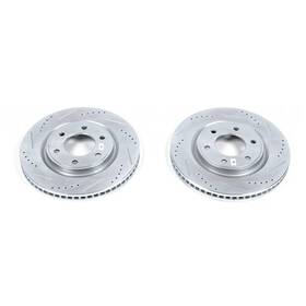Jbr1552xpr Powerstop Power Stop Drilled And Slotted Front Rotor Set For Infiniti Qx56