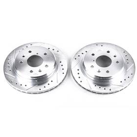 Jbr383xpr Powerstop Power Stop Drilled And Slotted Rear Rotor Set For 86-91 Mazda Rx-7