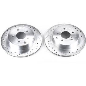 Jbr509xpr Powerstop Power Stop Drilled And Slotted Rear Rotor Set For 89-96 Nissan 300zx