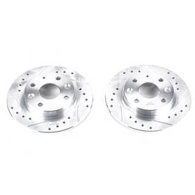 Jbr544xpr Powerstop Power Stop Drilled And Slotted Rear Rotor Set For 90-93 Mazda Miata