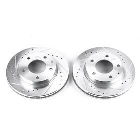 Jbr577xpr Powerstop Power Stop Drilled And Slotted Front Rotor Set For Probe/prot G