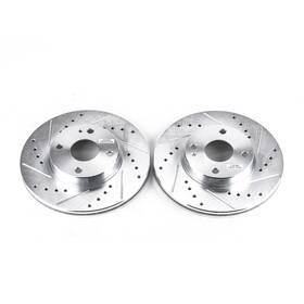 Jbr579xpr Powerstop Power Stop Drilled And Slotted Front Rotor Set For 94-02 Mazda Miata