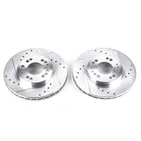 Jbr583xpr Powerstop Power Stop Drilled And Slotted Front Rotor Set For Stealth/300gt/eclipse