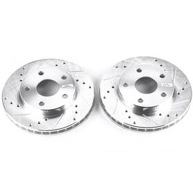 Jbr590xpr Powerstop Power Stop Drilled And Slotted Front Rotor Set For 91-95 Toyota Mr2