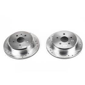 Jbr715xpr Powerstop Power Stop Drilled And Slotted Rear Rotor Set For 92-98 Lexus Sc300