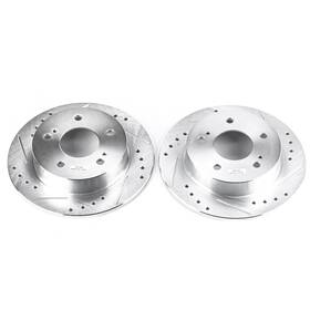 Jbr755xpr Powerstop Power Stop Drilled And Slotted Rear Rotor Set For Nissan 240sx/maxima