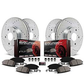 K5823 Powerstop Power Stop Front And Rear Z23 Carbon Fiber Brake Pads With