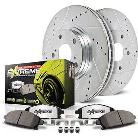 K5956-26 Powerstop Power Stop K5956 26 Rear Z26 Carbon Fiber Brake Pads With Drilled