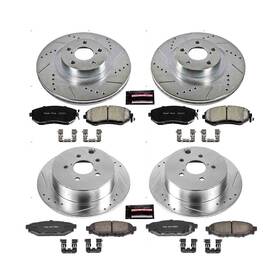 K6762 Powerstop Evolution Drilled Slotted Performance Brake Kit For 13-18 Subaru