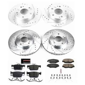 K7574 Powerstop Evolution Sport Drilled Slotted Brake Kit For 16-20 Honda Civic