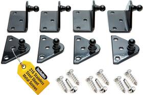 Pro Chutes 740931855576 10mm Ball Stud Mounting Black Bracket For Gas X4 Flat Angled