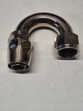 Pf-0601rb Proflo 16an 180 Degree Hose Adapter Fitting Nickel Finish