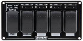 52-863 Quickcar Ignition Panel With Rocker Switches And Fuses
