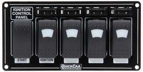 52-864 Quickcar Ignition Panel With Rocker Switches Fuses And Lights