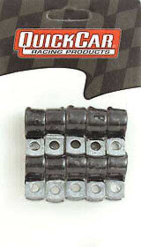 66-852 Quickcar Line Clamp - Adel 3/8 In Id Rubber Lining Aluminum Set Of 10