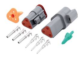 71-332 Quickcar Racing Products Deutsch Connector - Fits 3-pin