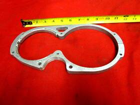 487450 Race City Machine Aluminum Fire Bottle Mounting Bracket 4 Inch X 5-1/4 Diameter Bottles Nascar