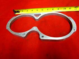 587450 Race City Machine Aluminum Fire Bottle Mounting Bracket 4-1/4 Inch X 5-1/4 Diameter Bottles Nascar