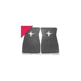 Scott Drake 842110106773 Acc-fm-emb-br Embroidered Carpet Floor Mats Bright Red