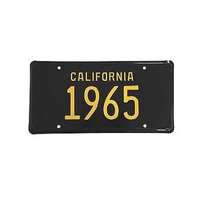 Acc-lp-65c Scott Drake 1965 California License Plate