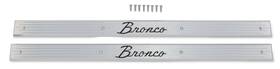 C6tz-6513208-b Scott Drake Door Sill Plates With Bronco Logo Billet Aluminum