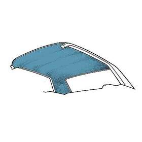 Hl-fm-fb-69-bl Scott Drake 69-70 Fastback Headliner Medium Blue