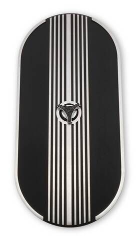 S1ms-9600-p Scott Drake Aluminum Oval Air Cleaner Assembly Black