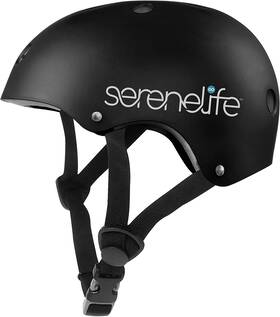 Serenelife 842893145433 Slhelmybk Sports Safety Bicycle Kids Helmet Black