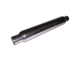 St222422 Stainless Works Smooth Tube Muffler 2-1/4ftft Inlet/outlet Standard Fin
