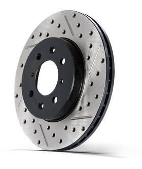 127-58003l Stoptech Slotted And Drilled Rotor 2006-2010 Jeep Grand Cherokee