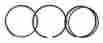 T1702-255 Total Seal 4.500 In Bore Gapless 2nd Piston Rings Kit P N