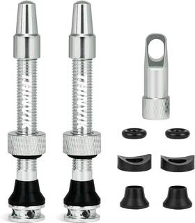 Tv-tl-vs-adv65-sv Thinvik Upgraded Presta Tubeless Valve Stem 48/65/85mm Super 65mm Silver