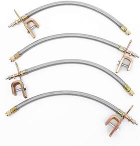 Bapt002 Tiziri Valve Stem Extension 4pcs 7 Inch 7inch Sliver