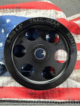 303411 Trail Gear 6 Rib 4.5 Inch Pulley