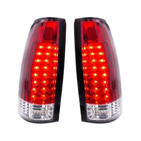 110545 United Pacific Tail Light Led Red/clear Lens For 1988 1998 Ch Gmc