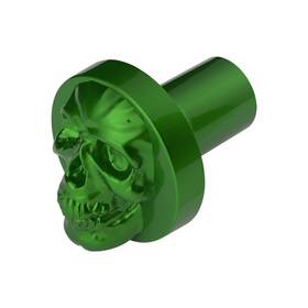 23923 United Pacific Air Brake Valve Control Knob Zinc Alloy Skull Design