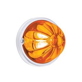 35028 United Pacific Marker Light 4 Amber Led Lens Stainless Steel