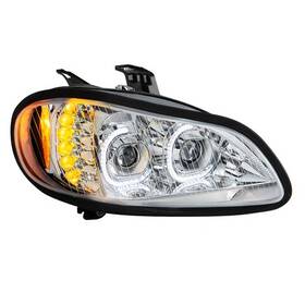 35730 United Pacific Headlight R/h Chrome Led High/low Bea For Freightliner