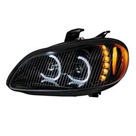 United Pacific 35731 Headlight Assembly Driver Side Black L For Freightliner