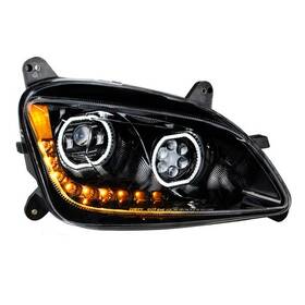 35748 United Pacific Headlight Black 10 Led Passenger Side For 2010 2016