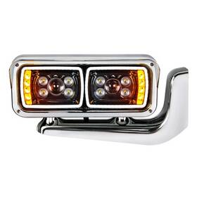 35778 United Pacific Headlight Assembly Passenger Side Blackout 10 High