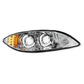 35868 United Pacific Headlight Assembly Passenger Side Chrome Led For 2006