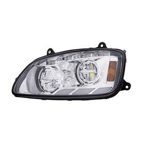 35879 United Pacific Headlight Assembly Driver Side Chrome Led With